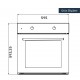 Kumtel B66-S2 Inox Фурна за вграждане