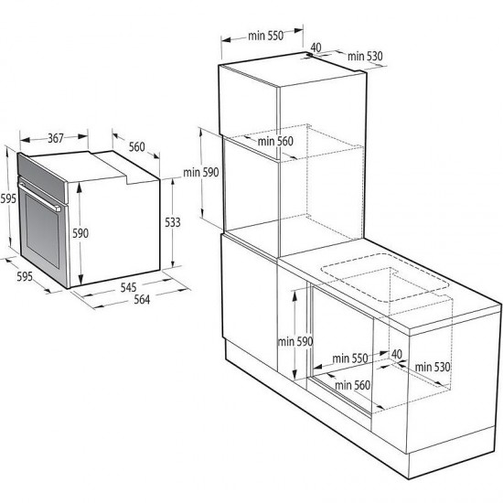Gorenje BO6735E02X Фурна за вграждане