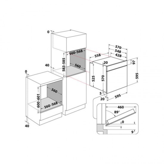 Hotpoint Ariston FA2 841 JH IX HA(ST) Фурна за вграждане