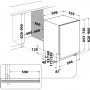 Whirlpool WI 3010 Съдомиялна за вграждане