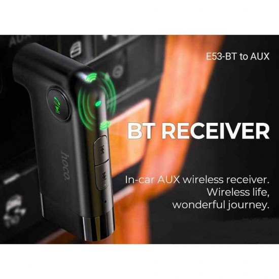 Hoco E53 Black Wireless Aux Адаптер