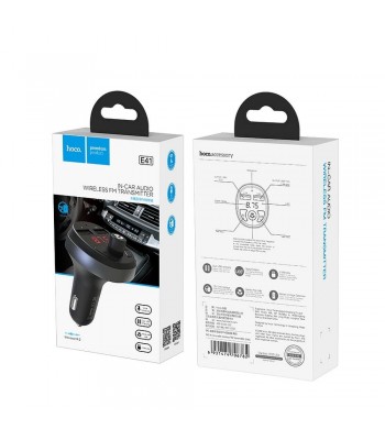 Hoco E41 In-Car Audio Wireless FM Black Трансмитер