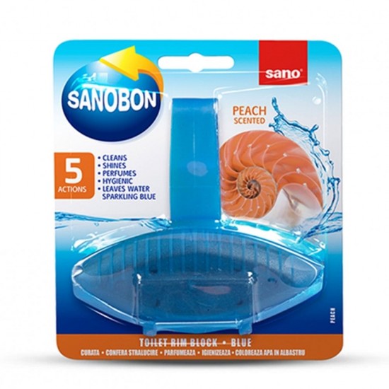 Sano Sanobon Peach Scented 5 в 1 Препарат за тоалетна чиния