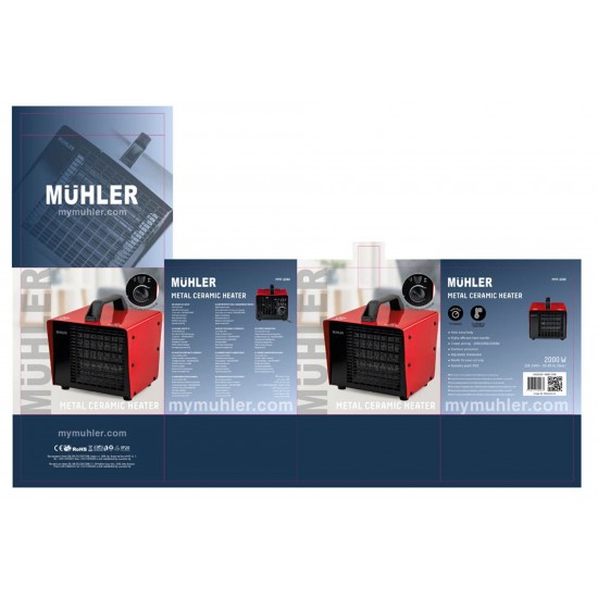 Muhler MMF-2290 Керамична вентилаторна печка