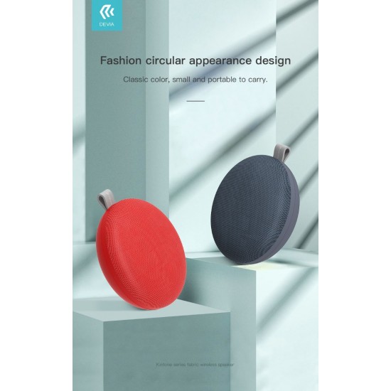 Devia Kintone Series 346156 Fabric Wireless Grey DV0084 Музикална колона