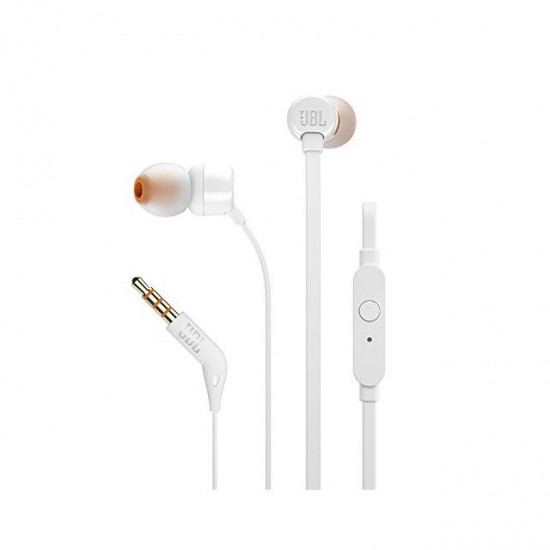 JBL T110 White Слушалки