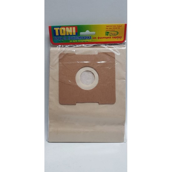 Toni DA1, DE15 Торбички за прахосмукачка