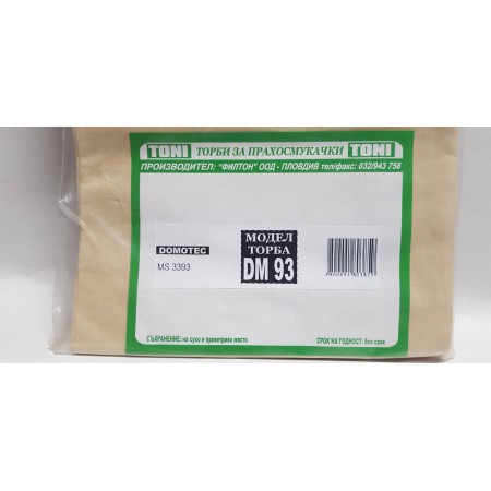 Toni DM93 Торбички за прахосмукачка