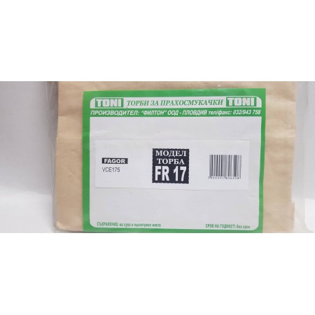 Toni FR17 Торбички за прахосмукачка