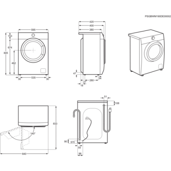 Electrolux EW6 S406BX Пералня