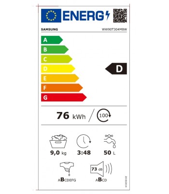Samsung WW90T304MBW/LE Пералня