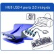 Port Designs EOS Ergo station + Hub USB Black Стойка охладител за лаптоп