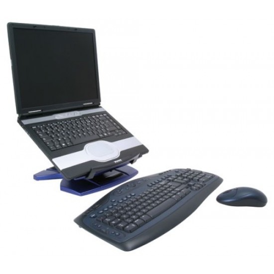 Port Designs EOS Ergo station + Hub USB Black Стойка охладител за лаптоп