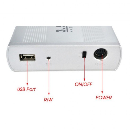De Tech 17315 USB 2.0 3,5 SATA/Case Кутия за HDD