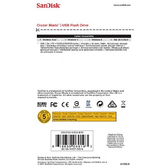 SanDisk Cruzer Blade 32GB Преносима памет