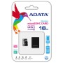 Adata MicroSDHC 16GB class 10 + card reader Преносима памет