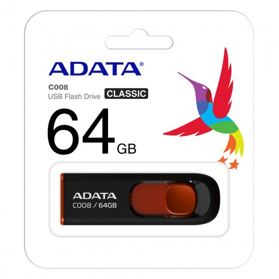 Adata C008 64GB Red Преносима памет