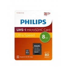 Philips MicroSD 8GB class 10 Преносима памет Philips MicroSD 8GB class 10 Преносима памет