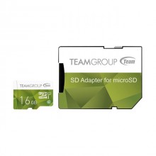 Team Group MicroSDHC 16GB UHS-1 Class 10 Color + Adapter Преносима памет