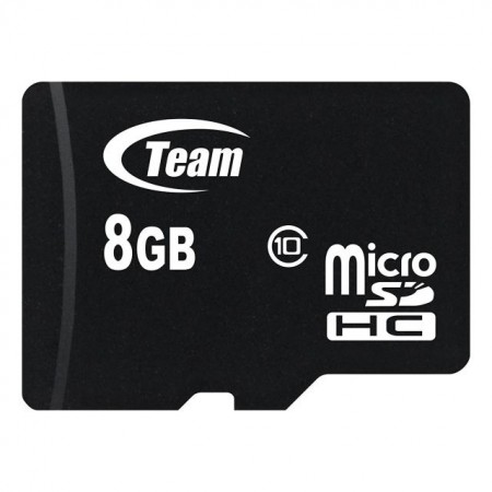 Team Group MicroSDHC 8GB Class 10 + Adapter Преносима памет