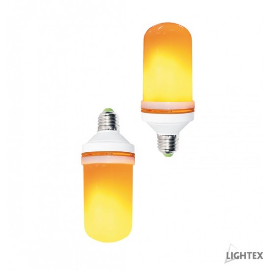 Lightex 170AL0060525 5W 220V E27 1400K LED лампа с гравитационен център жълт пламък