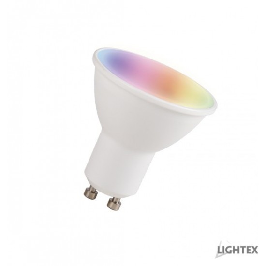 Lightex 652AL0000301 Smart WiFi 5.5W GU10 RGB&DIM&CCT APP Android&iOS LED лампа с управление Alexa&Google&Tuya