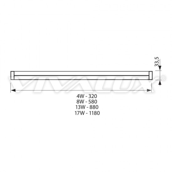 Vivalux VIV003535 Spica T5 LED 17W CL диодна шина