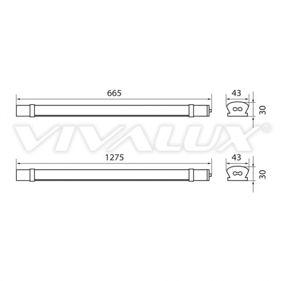 Vivalux VIV004160 Drift LED 18W CL