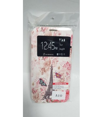 Samsung A10 Leather with picture Eifel tower