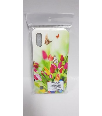 Samsung A10 Leather with picture flowers