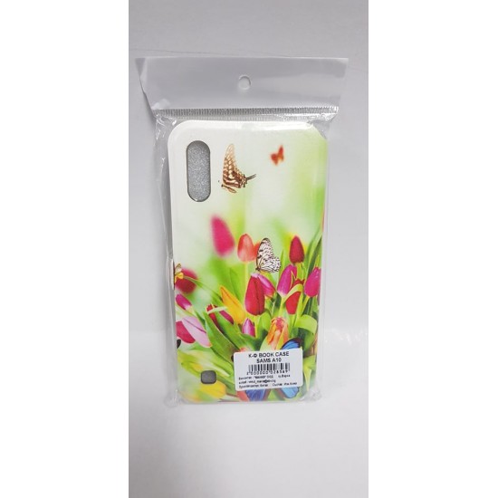 Samsung A10 Leather with picture flowers