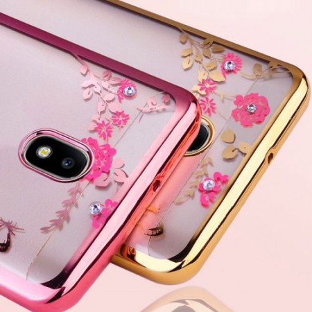 Samsung A40 TPU Diamonds rose gold