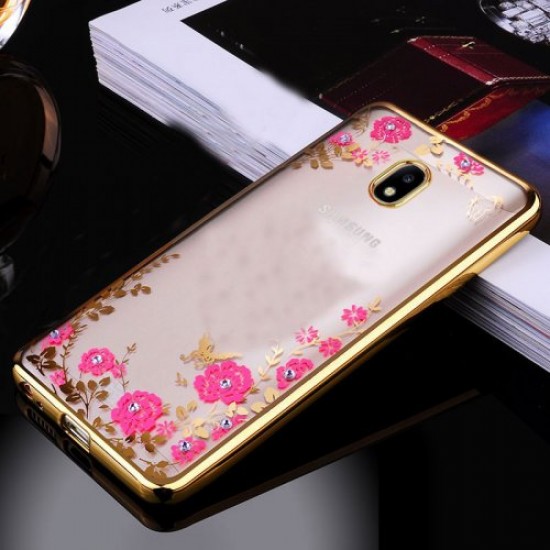 Samsung A40 TPU Diamonds rose gold