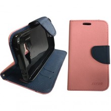 Samsung J5 2015 хоризонтален кожен pink