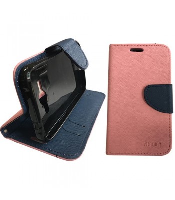 Samsung J5 2015 хоризонтален кожен pink