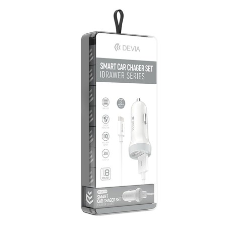 Devia 335532 Idrawer Smart Car Set Micro USB DV0010 Зарядно