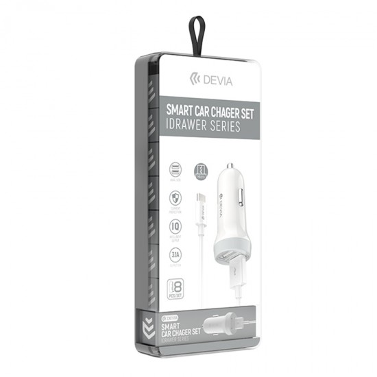 Devia 335532 Idrawer Smart Car Set Micro USB DV0010 Зарядно