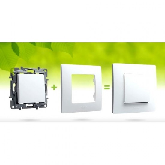 Legrand 665001 рамка единична бяла