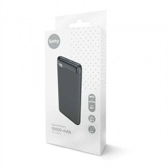 Аксесоари за Смартфони - Setty SPBL-10 Black Външна батерия