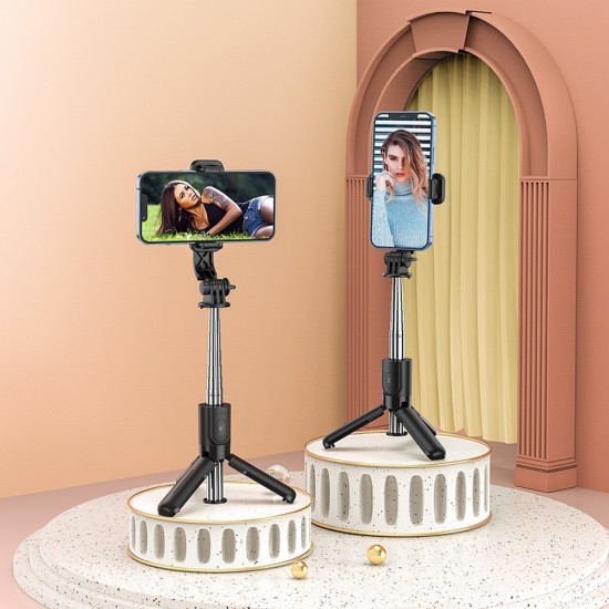 Hoco K17 Figure Mini Live Broadcast Black Селфи стик