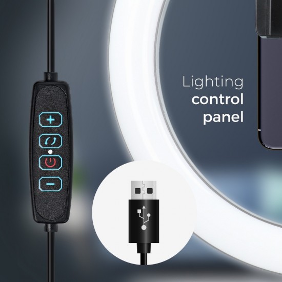 Partner Telecom LRLWH130C LED Ring + Tripod Лампа със стойка