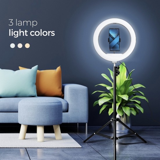 Partner Telecom LRLWH130C LED Ring + Tripod Лампа със стойка