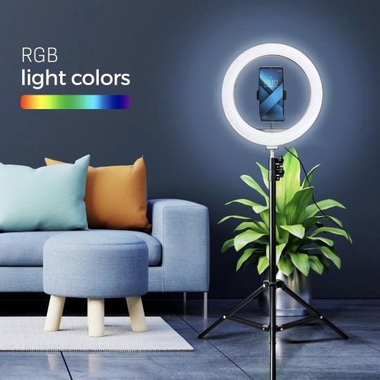 Partner Telecom LRLWH13FC LED Ring + Tripod Лампа със стойка