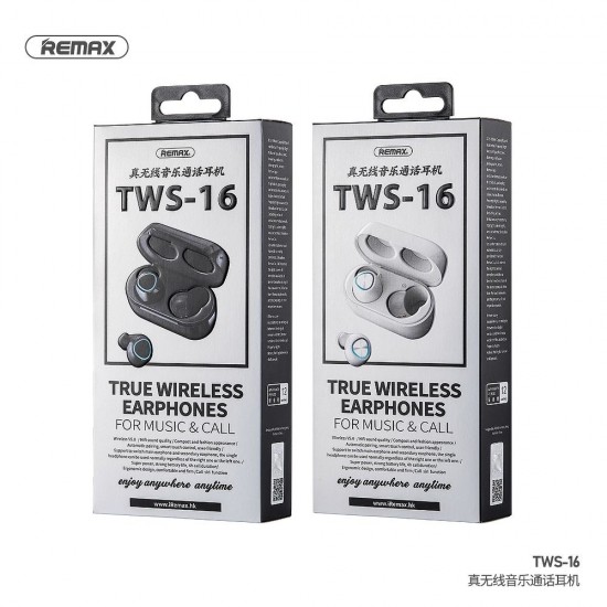 Remax TWS-16 Black Слушалки