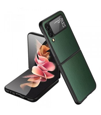 Samsung Z Flip 4 Leather Green Кейс