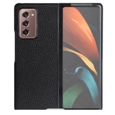 Samsung Z Fold 4 Leather Black Кейс