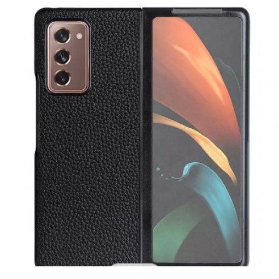Samsung Z Fold 4 Leather Black Кейс