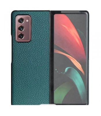 Samsung Z Fold 4 Leather Blue Кейс