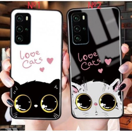 Huawei Y6p Love Cats Glass 1 Кейс