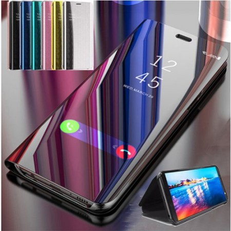 Huawei Y5 2019 Clear View Stand Black Кейс